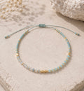 Aquamarine & Amazonite Peace Bracelet