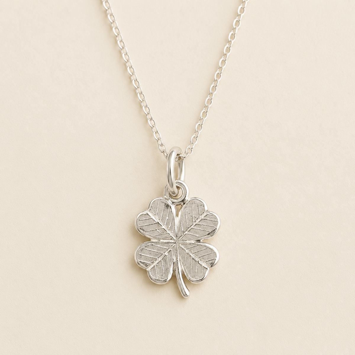 Sterling Silver Four Leaf Clover Necklace