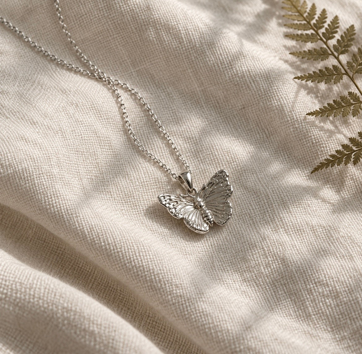 Sterling Silver Butterfly Necklace