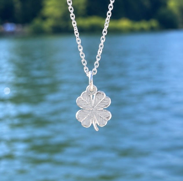 Sterling Silver Four Leaf Clover Necklace