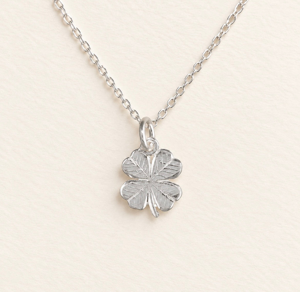 Sterling Silver Four Leaf Clover Necklace