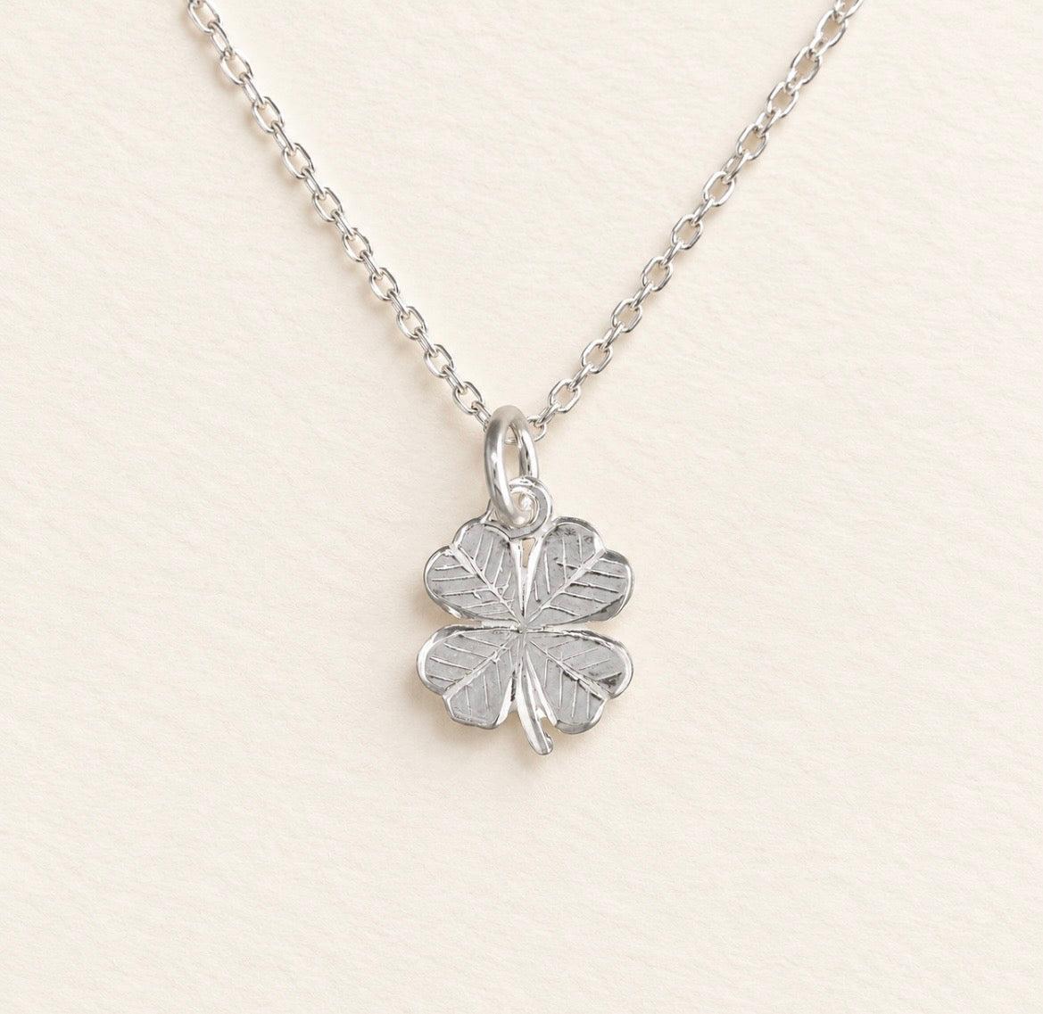 Sterling Silver Four Leaf Clover Necklace
