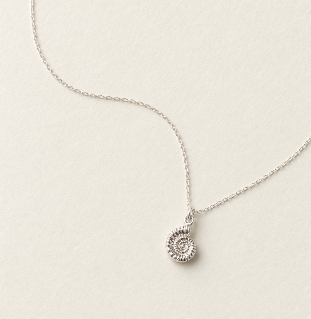 Sterling Silver Ammonite Necklace