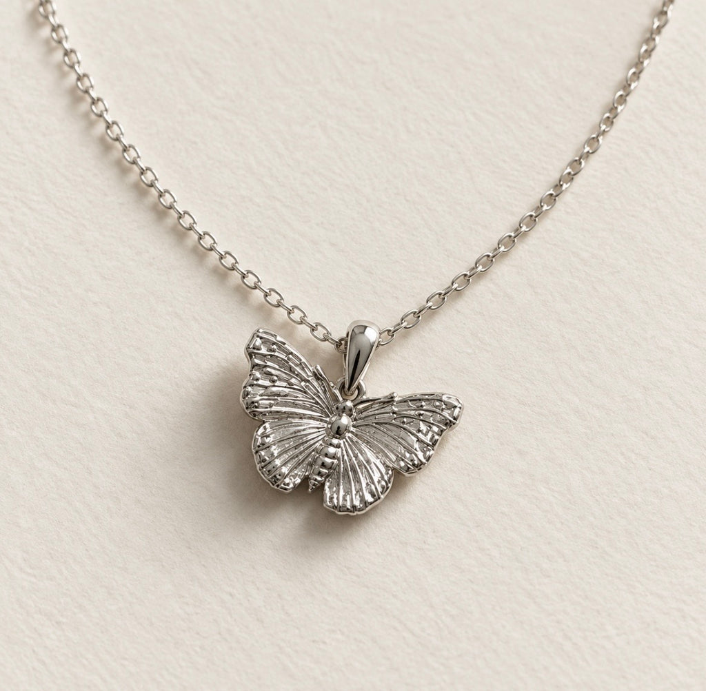 Sterling Silver Butterfly Necklace