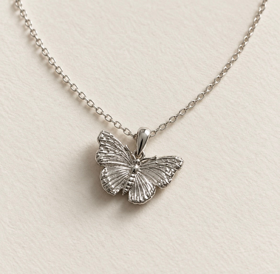 Sterling Silver Butterfly Necklace