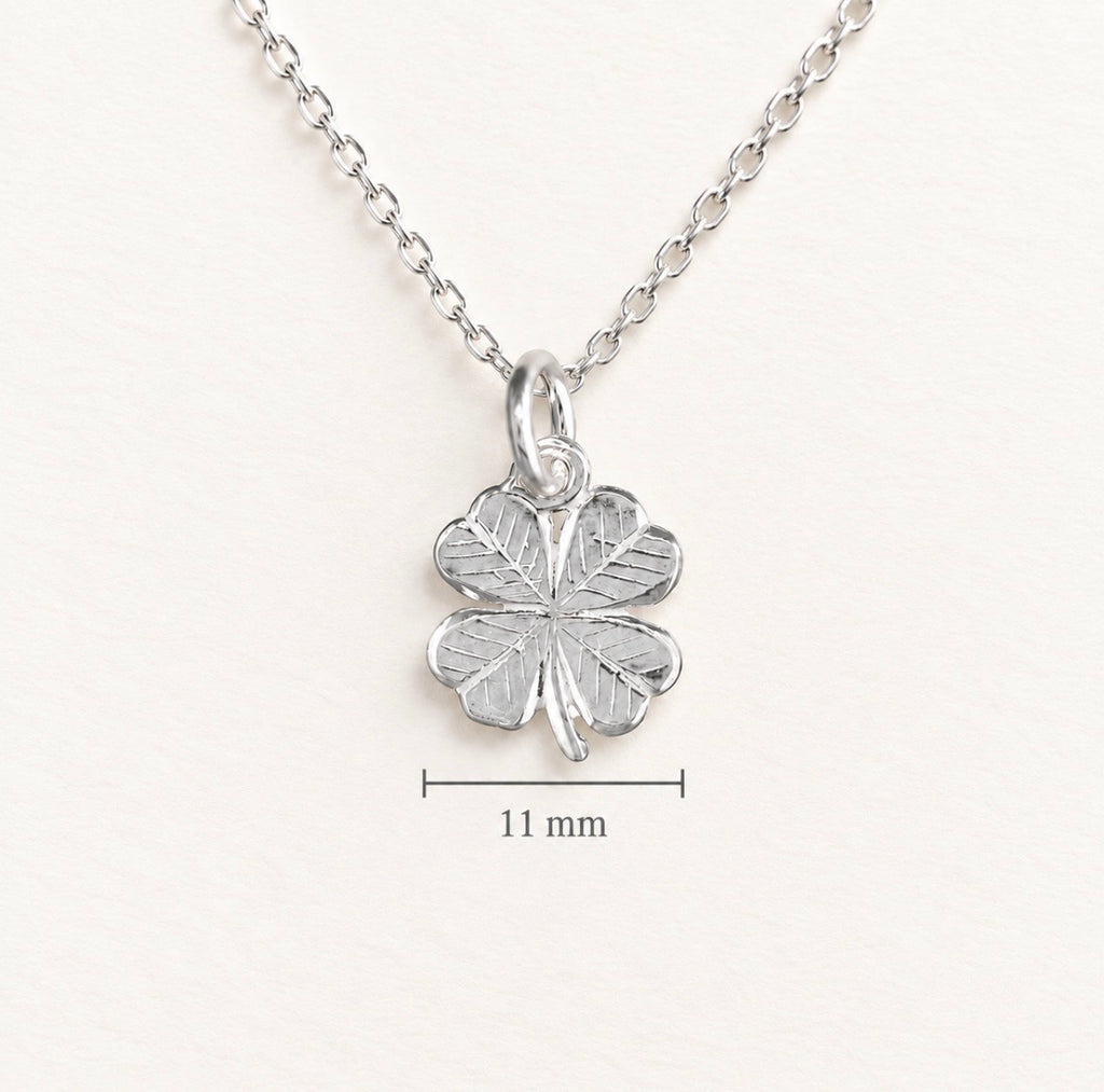 Sterling Silver Four Leaf Clover Necklace