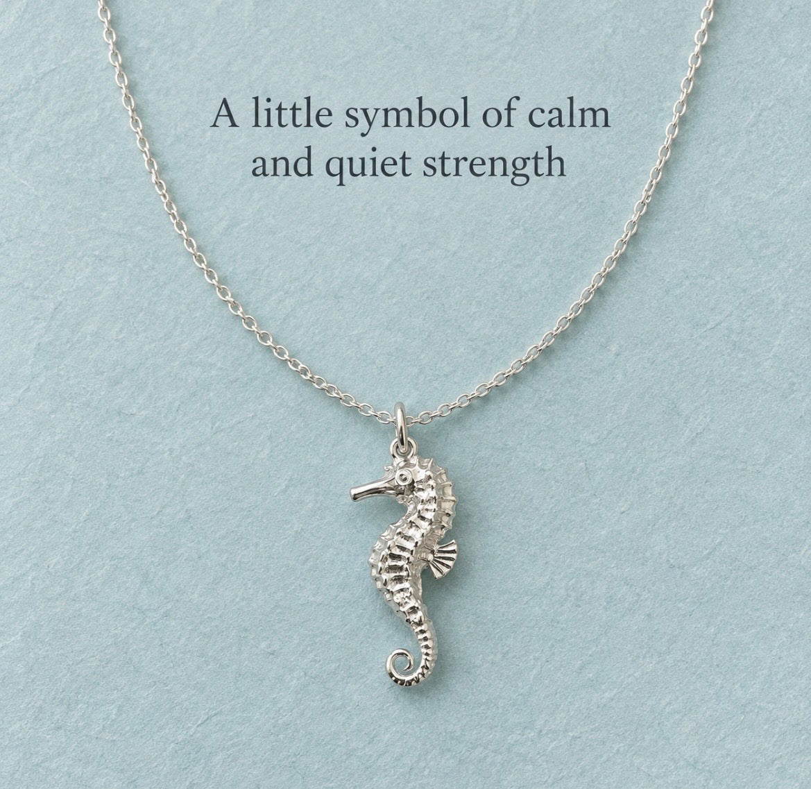 Sterling Silver Seahorse Necklace