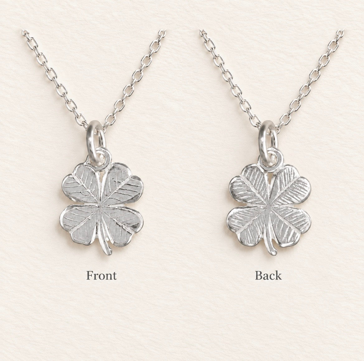 Sterling Silver Four Leaf Clover Necklace