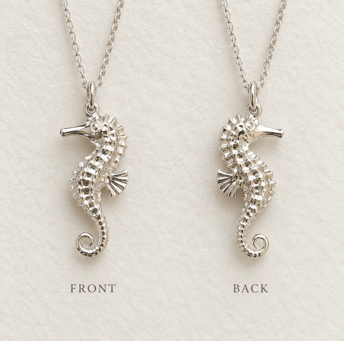 Sterling Silver Seahorse Necklace