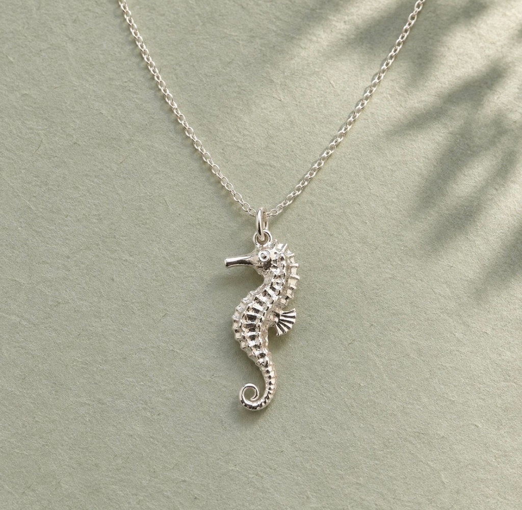 Sterling Silver Seahorse Necklace
