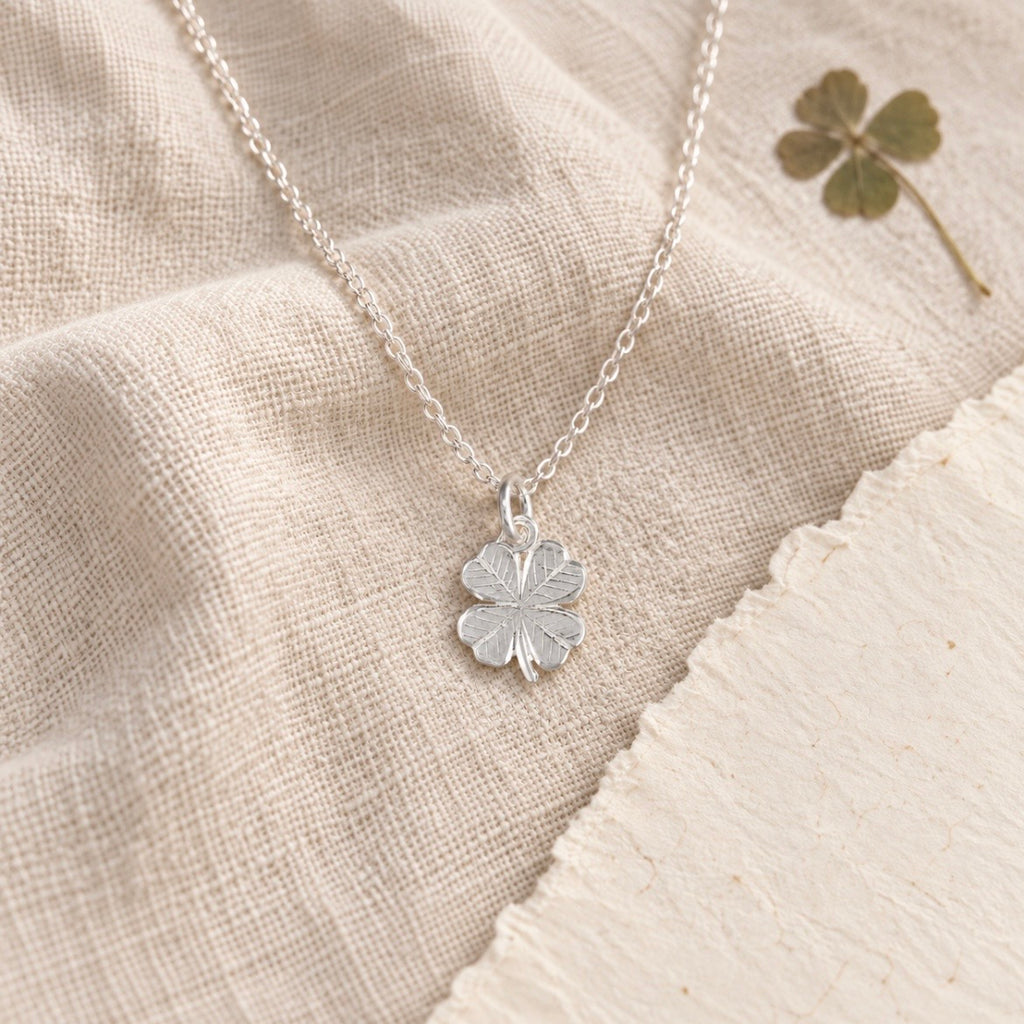 Sterling Silver Four Leaf Clover Necklace