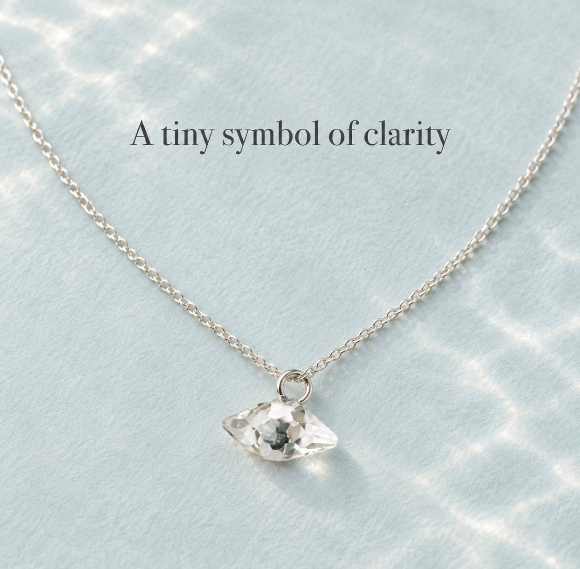 Sterling Silver Clear Quartz Double Point Necklace