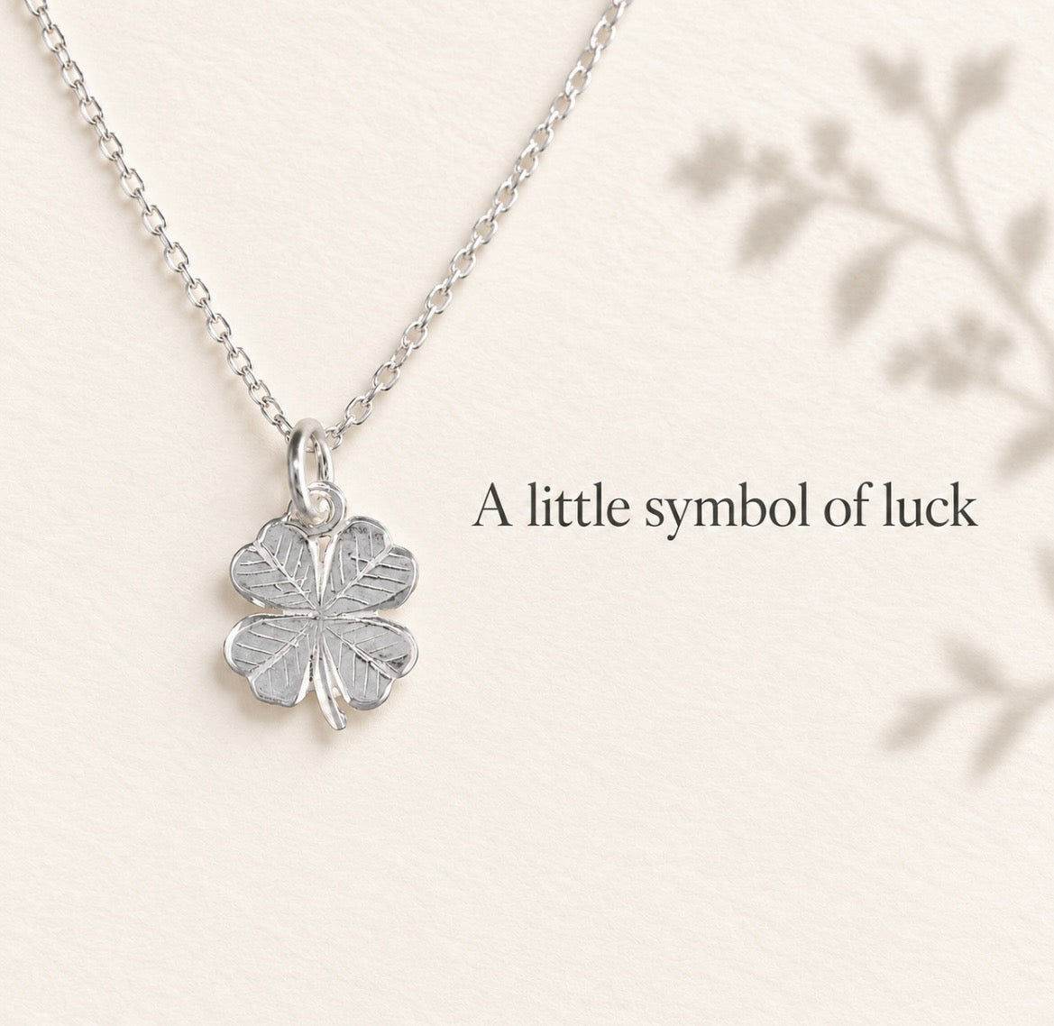 Sterling Silver Four Leaf Clover Necklace