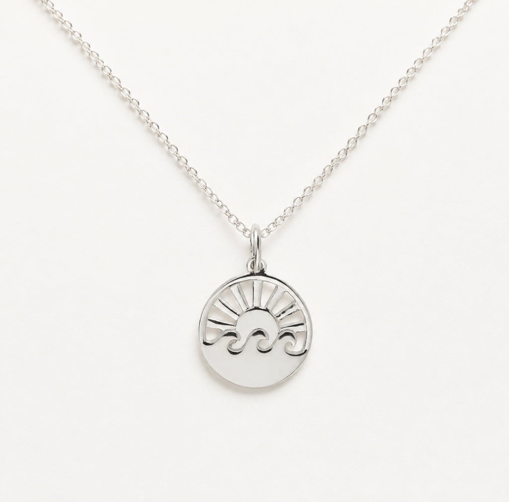 Sterling Silver Ocean Sunrise Necklace