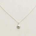Tiny Sterling Silver Scallop Shell Necklace