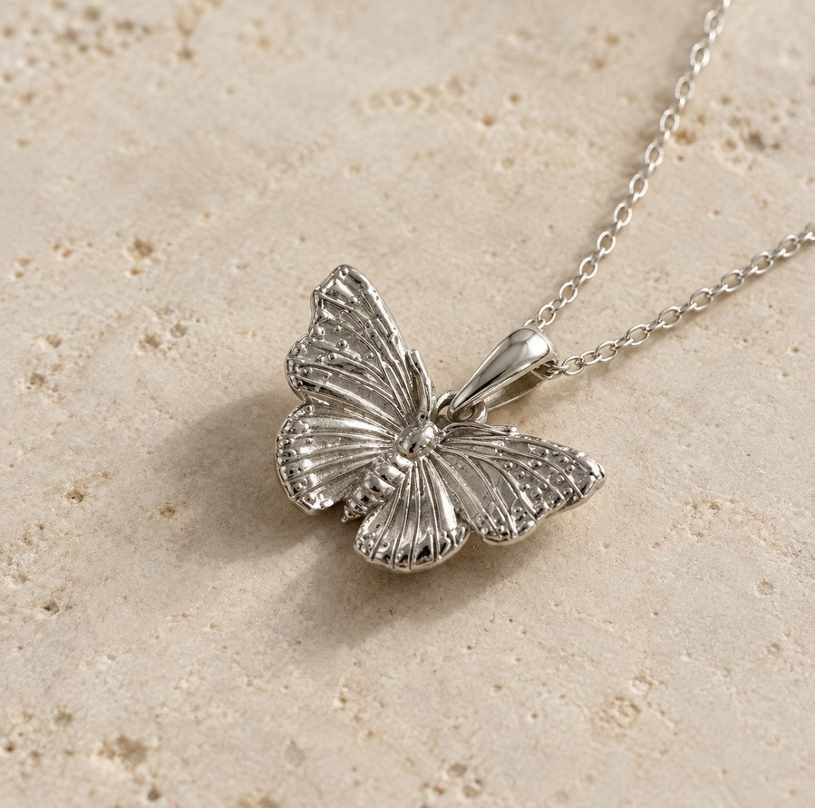 Sterling Silver Butterfly Necklace