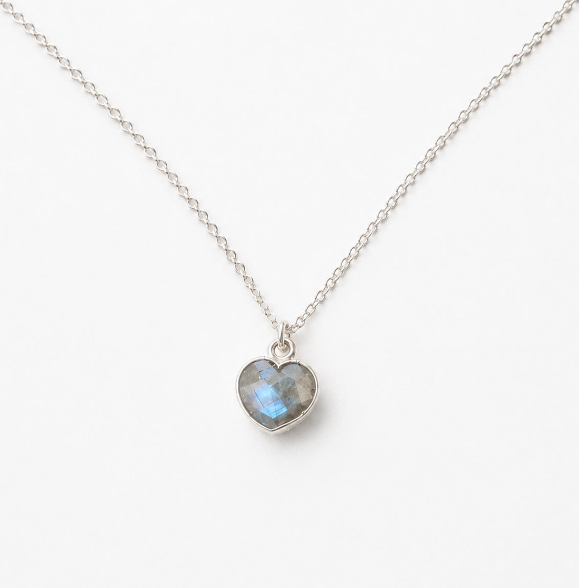 Labradorite Heart Necklace