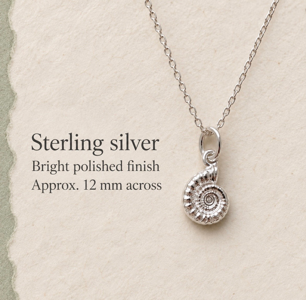 Sterling Silver Ammonite Necklace