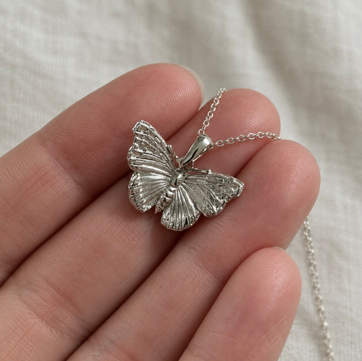 Sterling Silver Butterfly Necklace