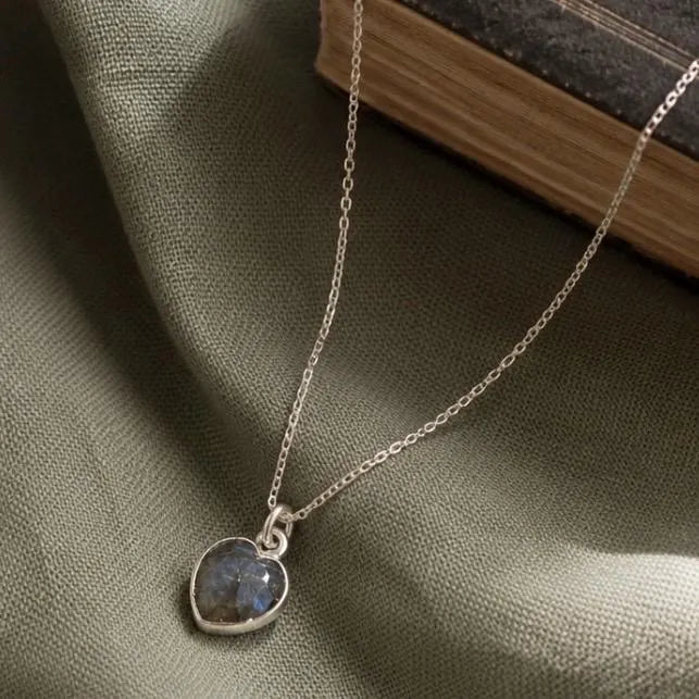 Labradorite Heart Necklace