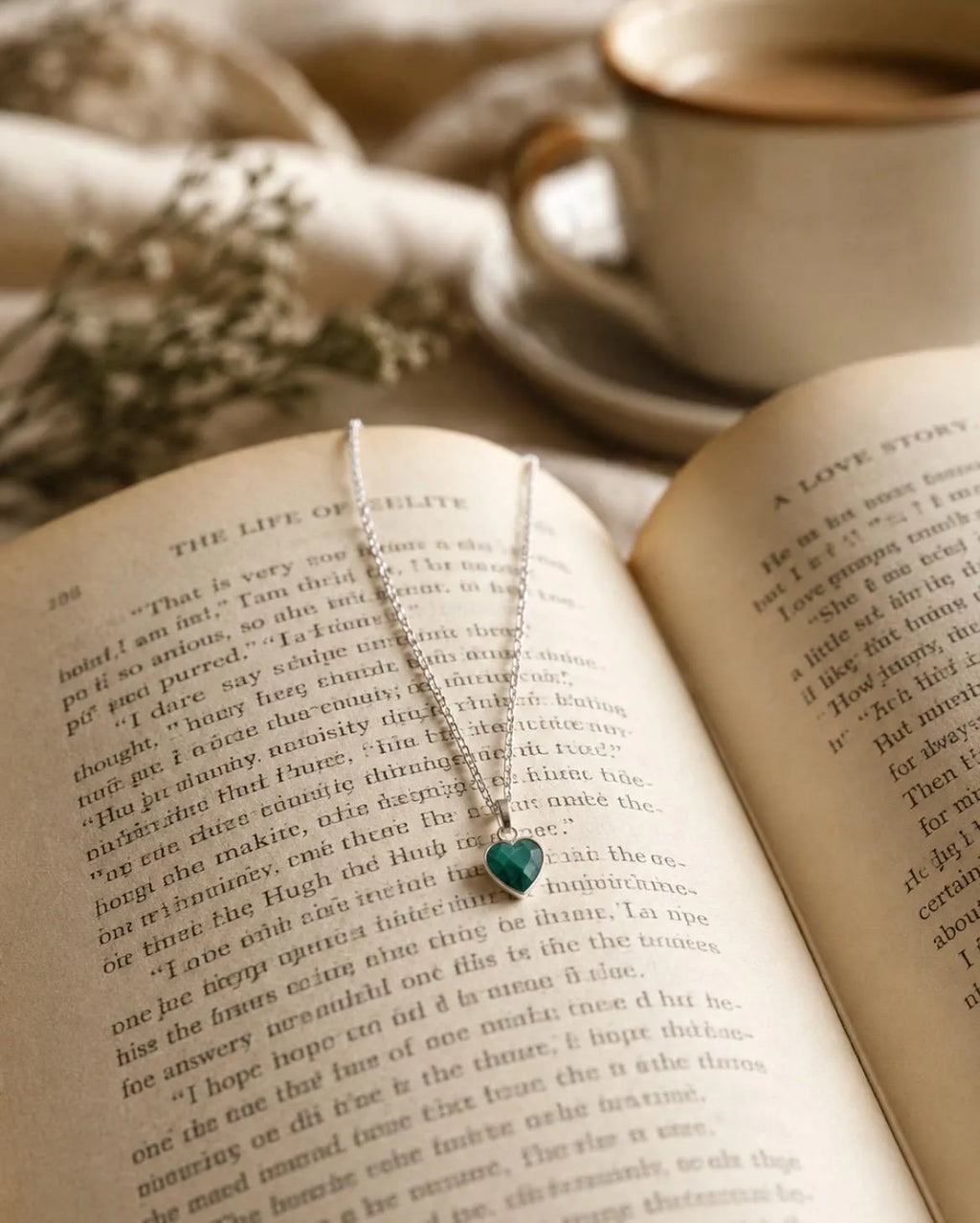 Malachite Heart Necklace
