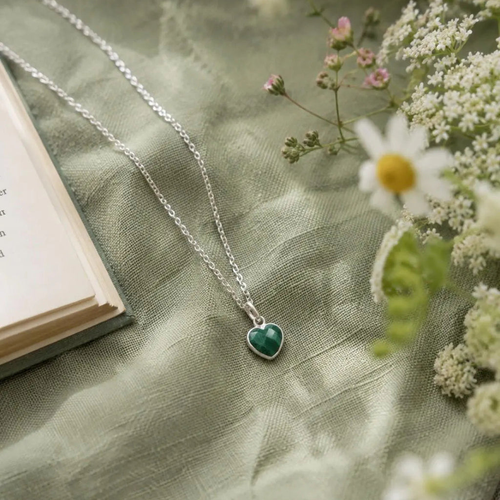 Malachite Heart Necklace