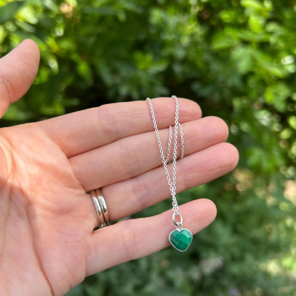 Malachite Heart Necklace