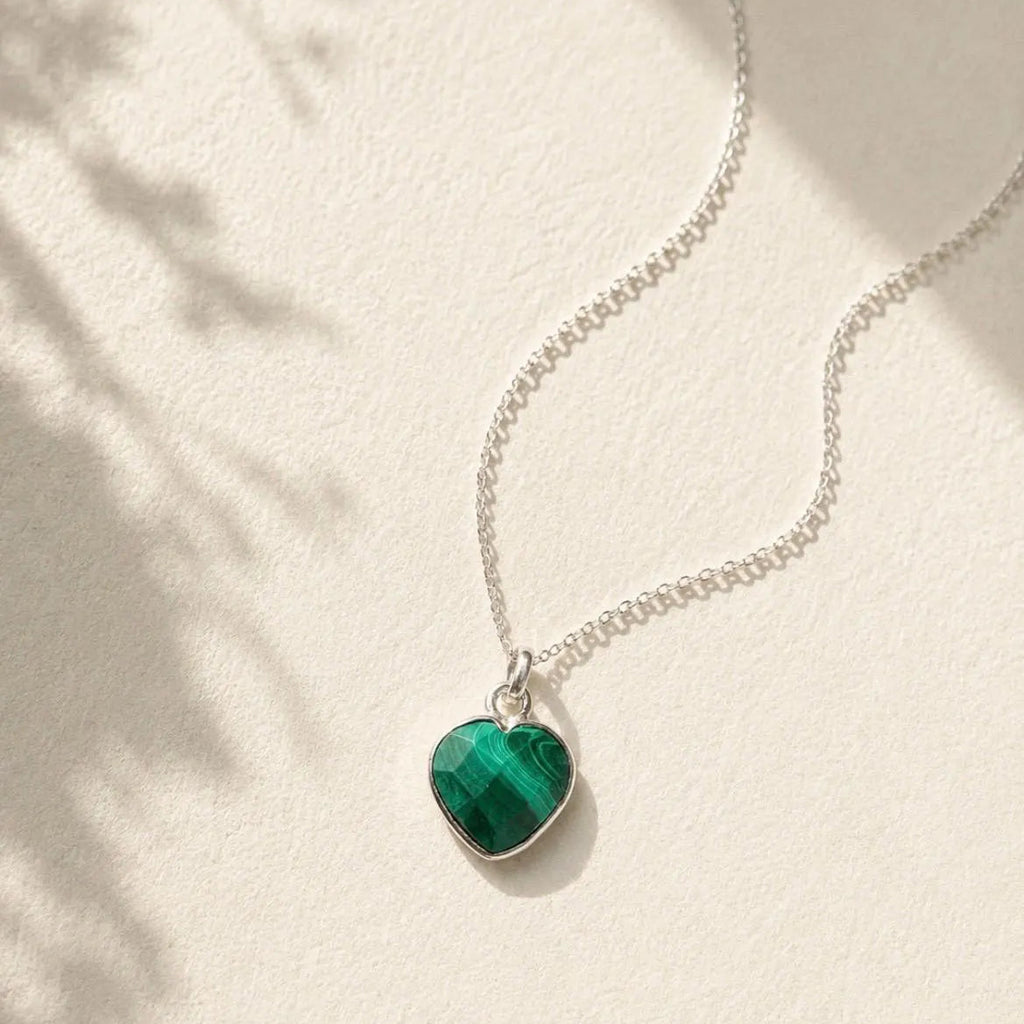 Malachite Heart Necklace