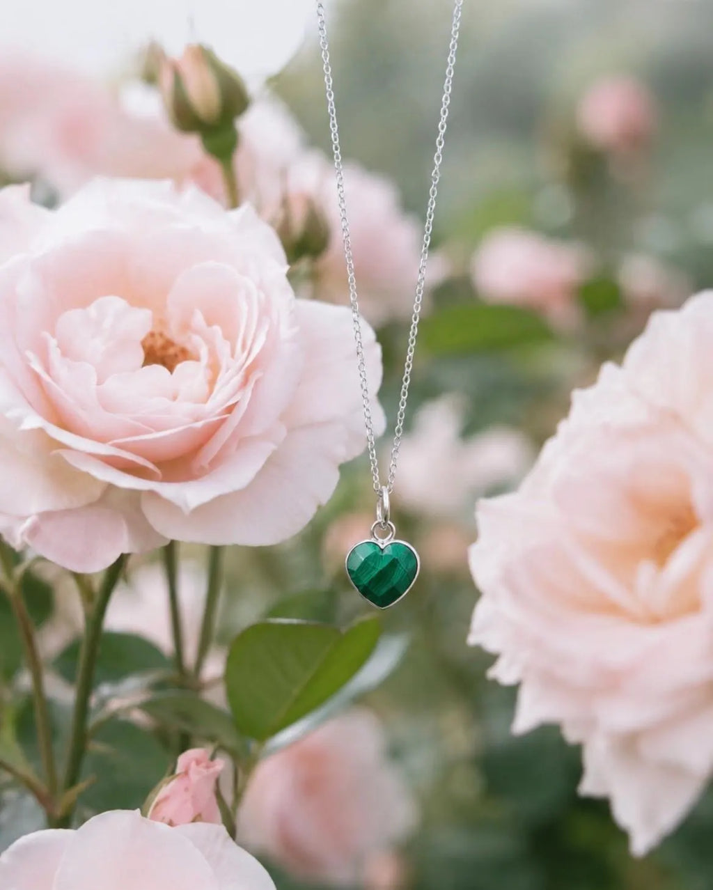 Malachite Heart Necklace