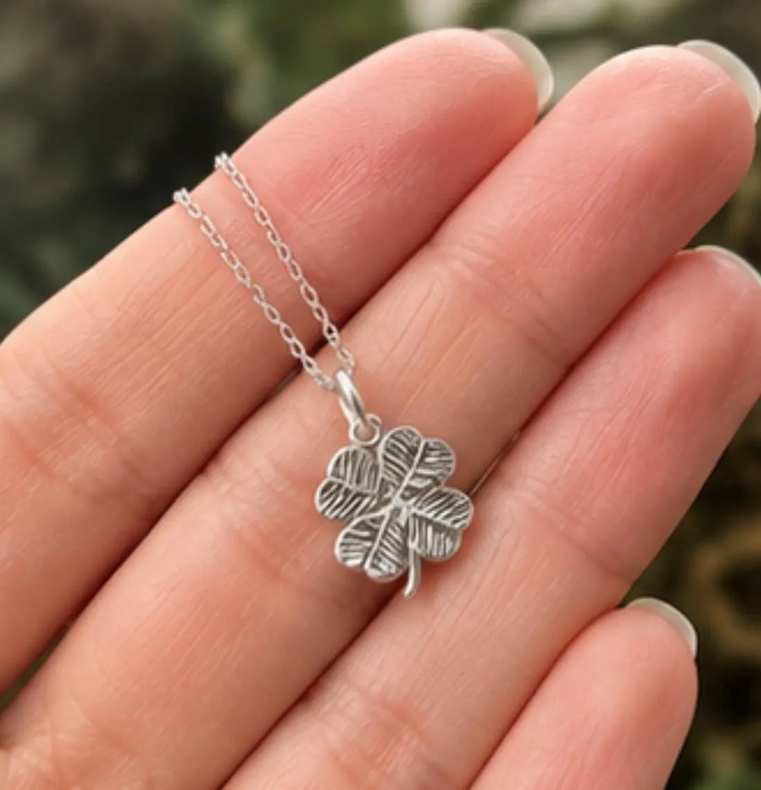 Sterling Silver Four Leaf Clover Pendant