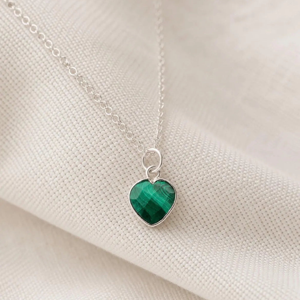 Malachite Heart Necklace